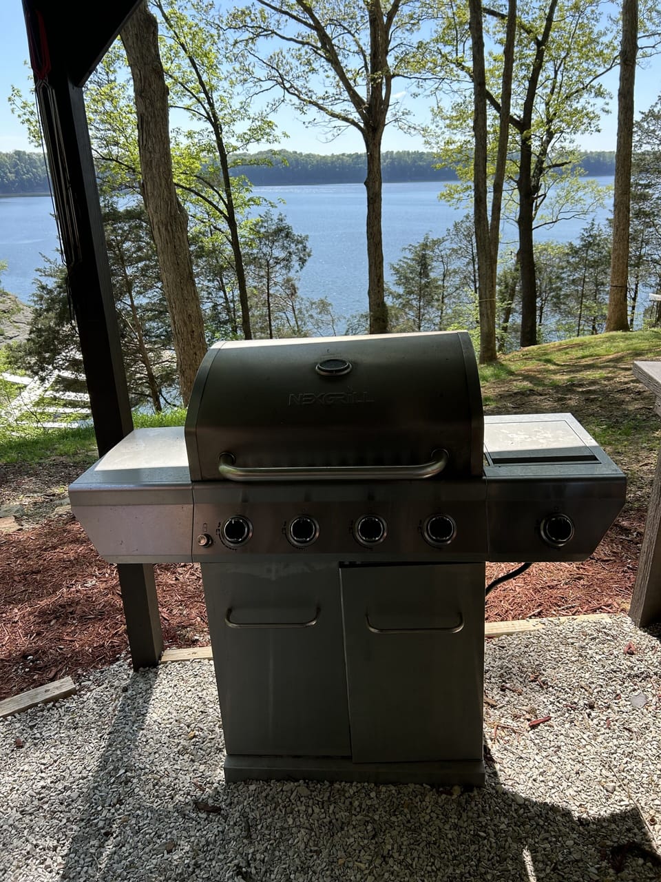 Your view while cooling out on the gas grill! 