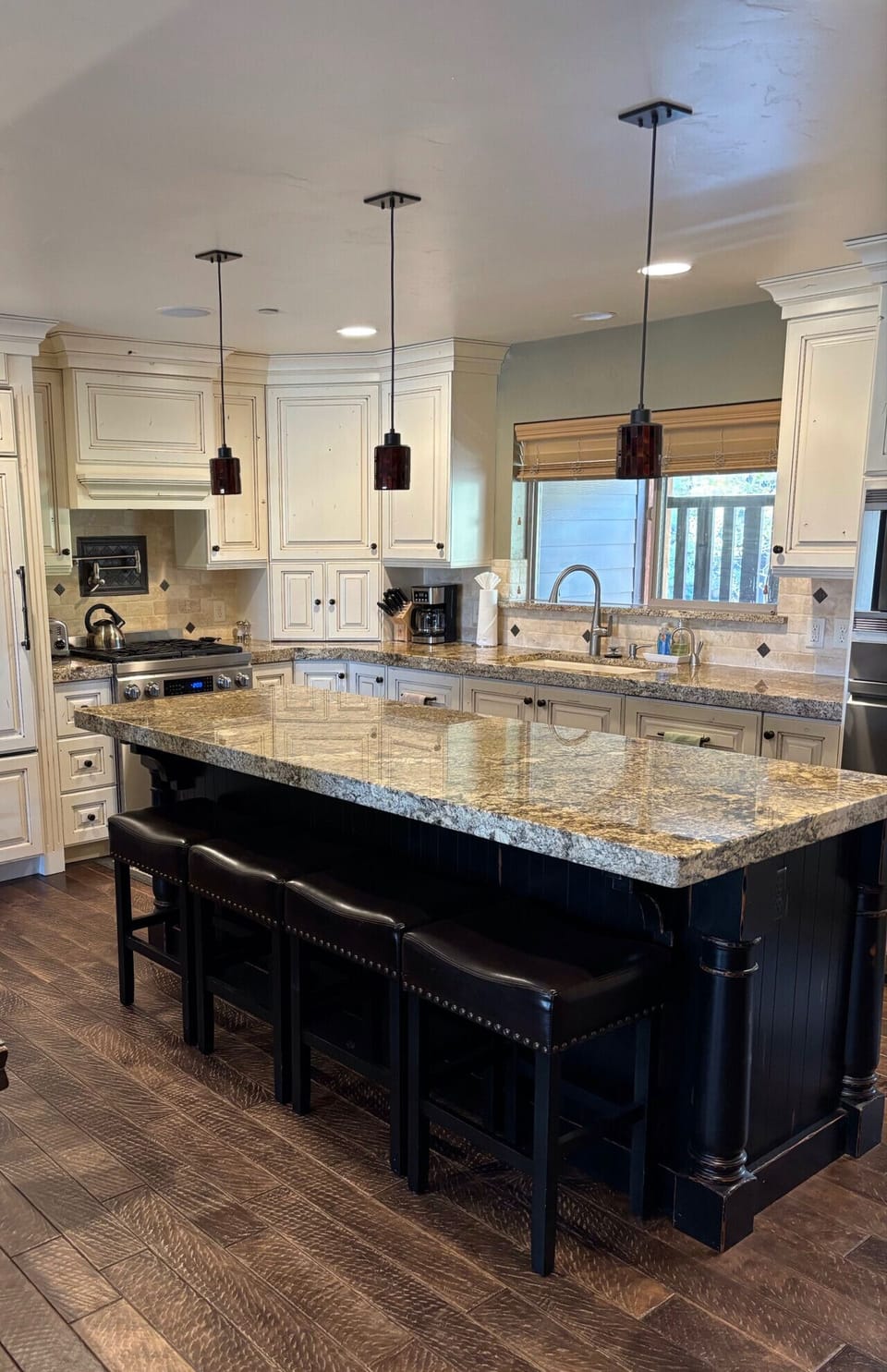 Open living and kitchen