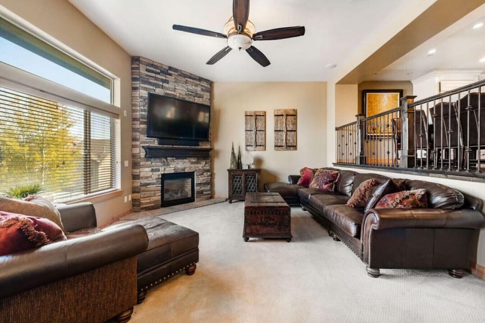 Spacious living area with giant view window
