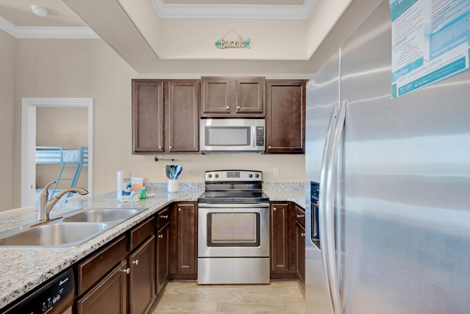 Kitchen has everything your chef needs
