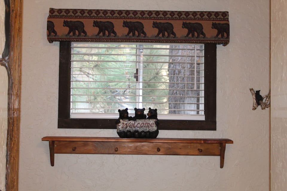 Our 3 bears are there to welcome you to second floor living quarters