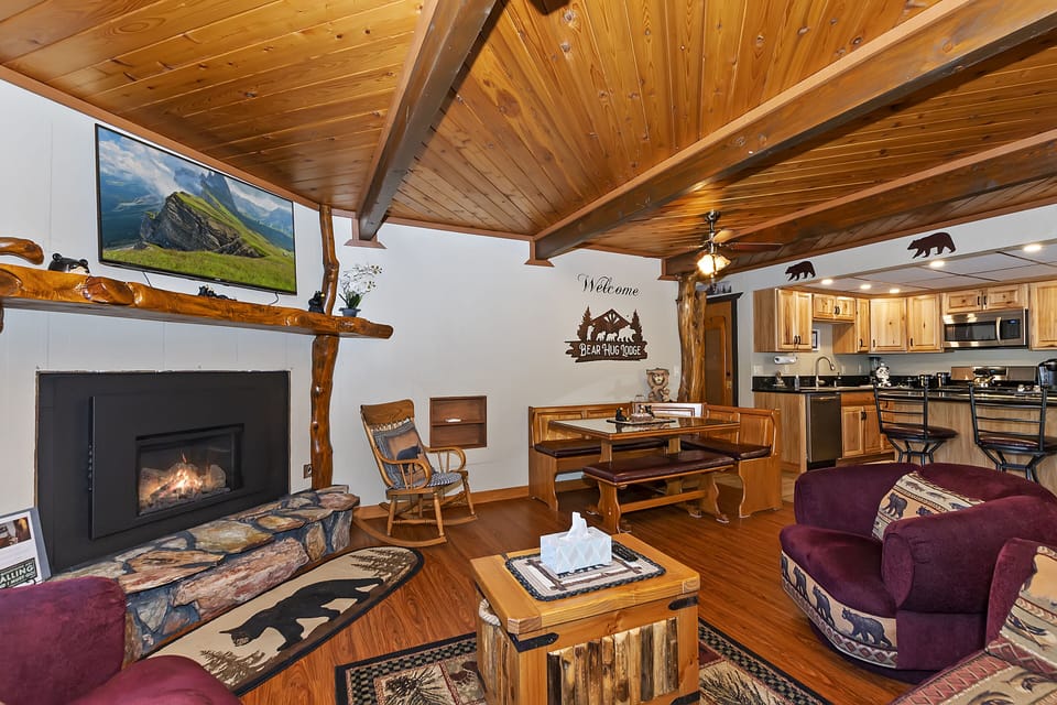 We want to welcome you to the Bear Hug Lodge where fond memories are made!! :)