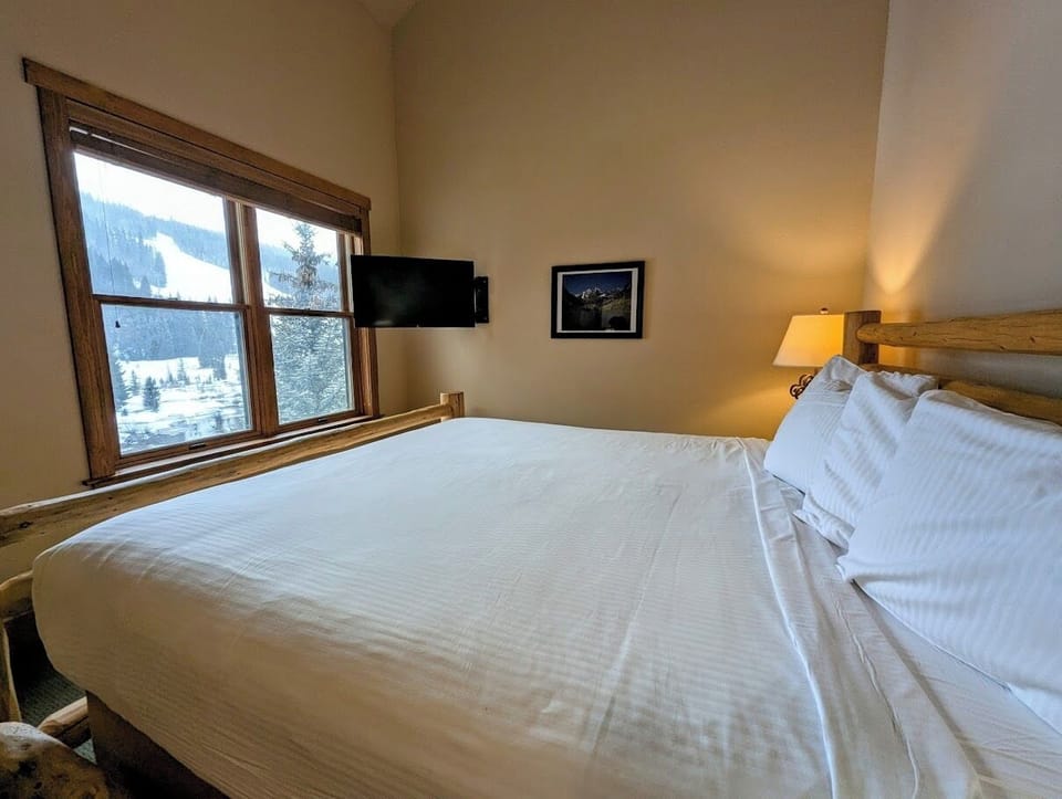 Keystone ski hill view from bed! #winter