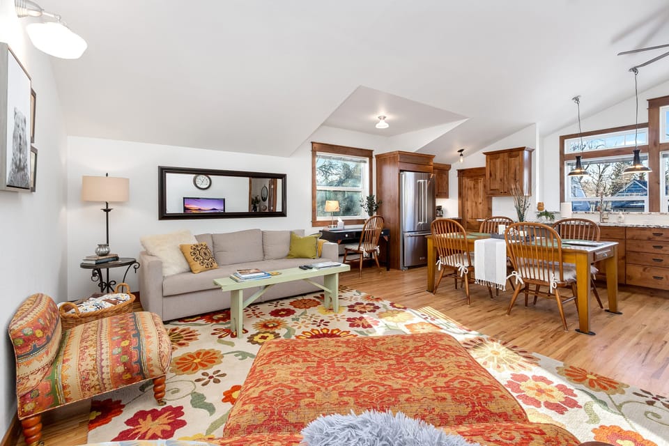 Cozy Living Area with Queen Sleeper Sofa