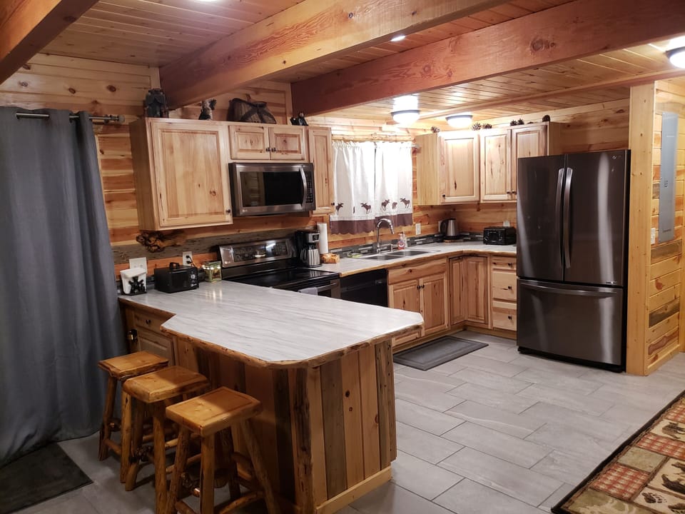 Open kitchen area