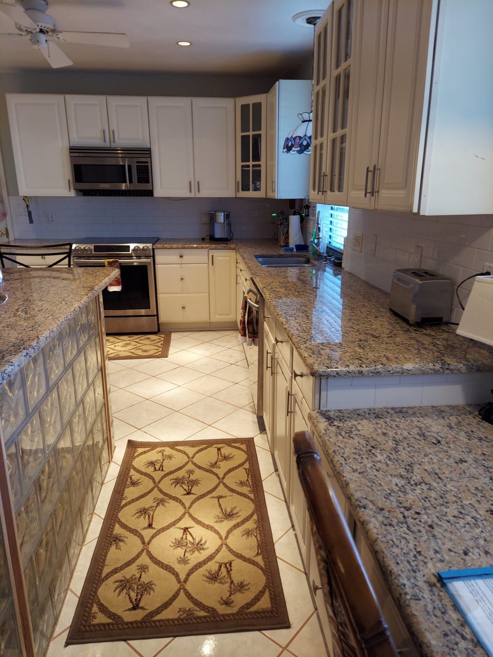 Kitchen facing from the front entrance