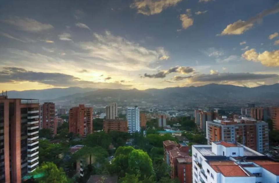 View from the master bedroom terrace of this incredible city Medellin!
