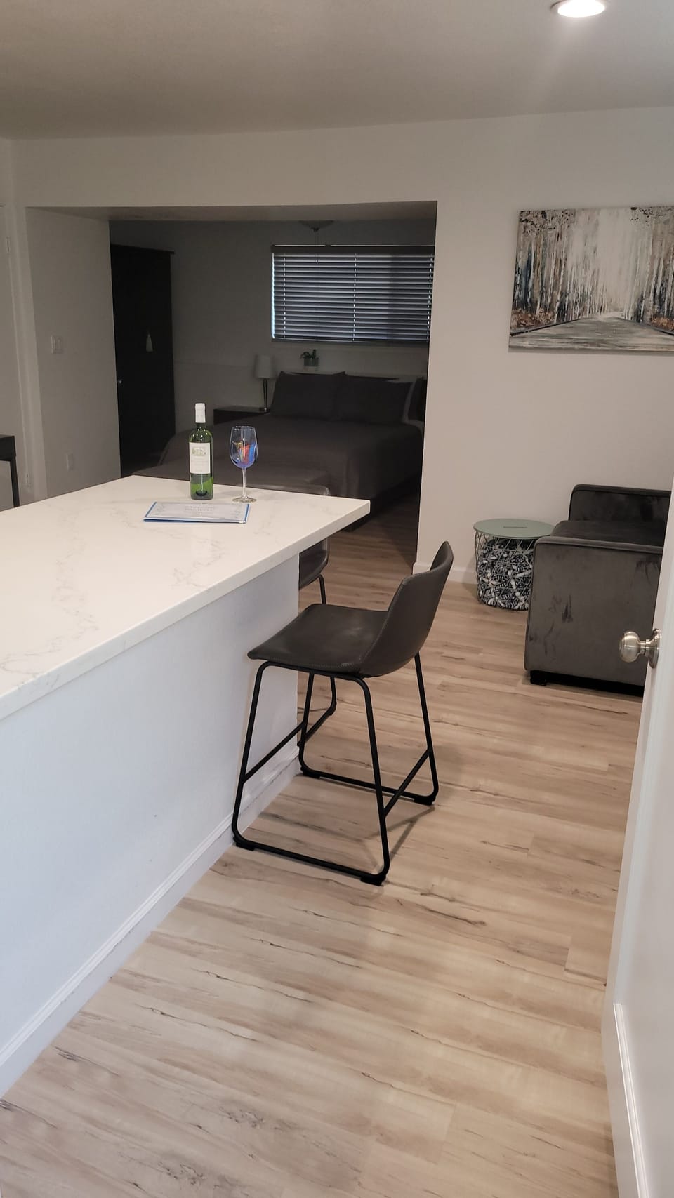 welcome home complimentary bottle of wine with your stay