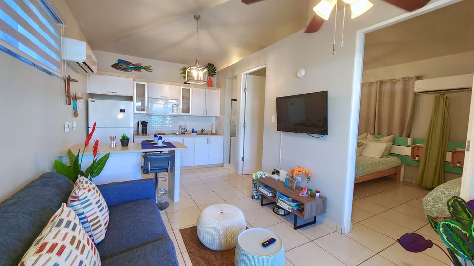Living Room: Bright space with stylish decor, perfect for relaxation and entertaining!