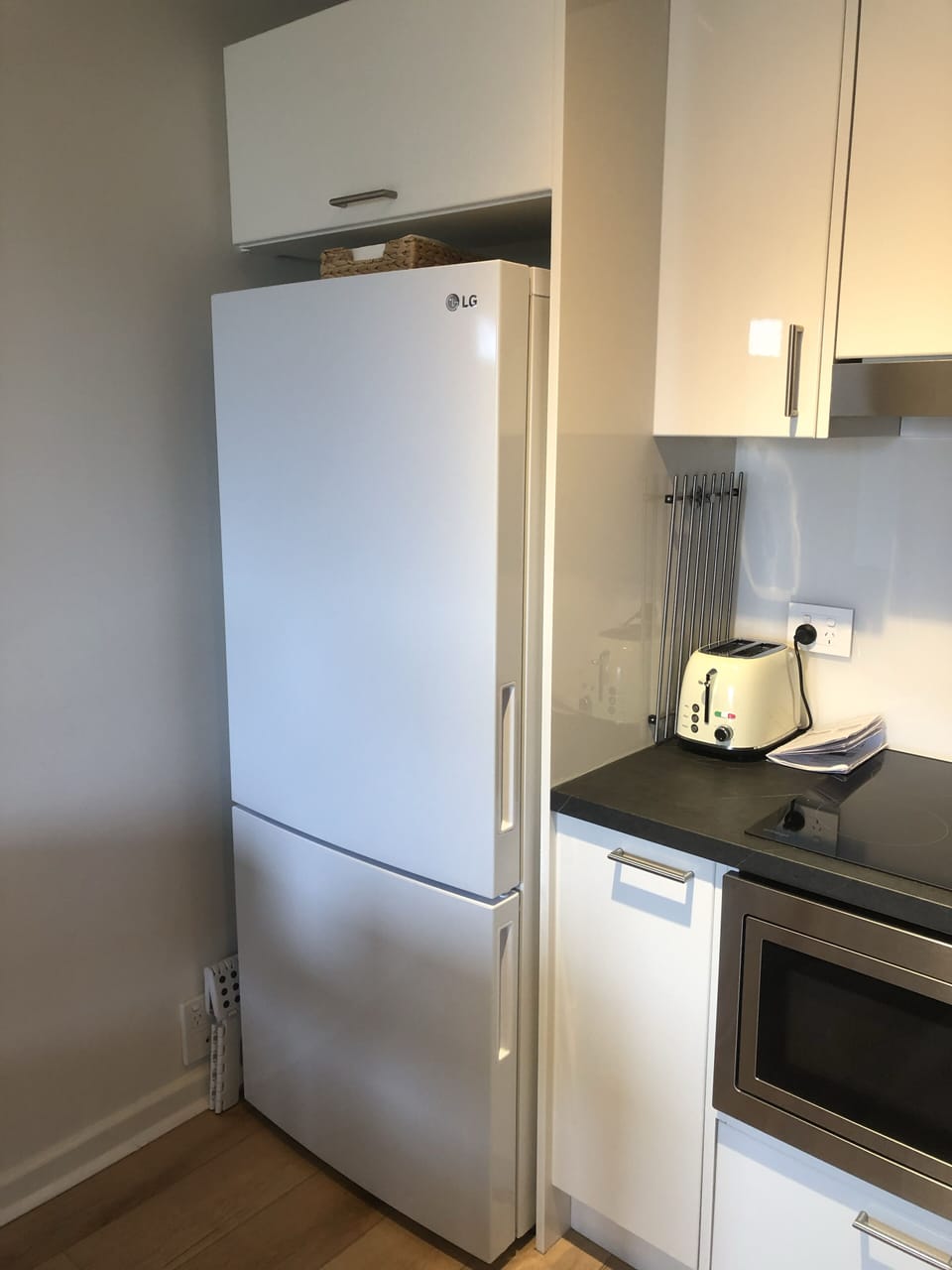 Large fridge and freezer.
