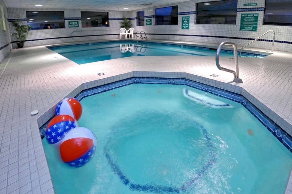 Splash and play in the heated indoor pool and whirl area.