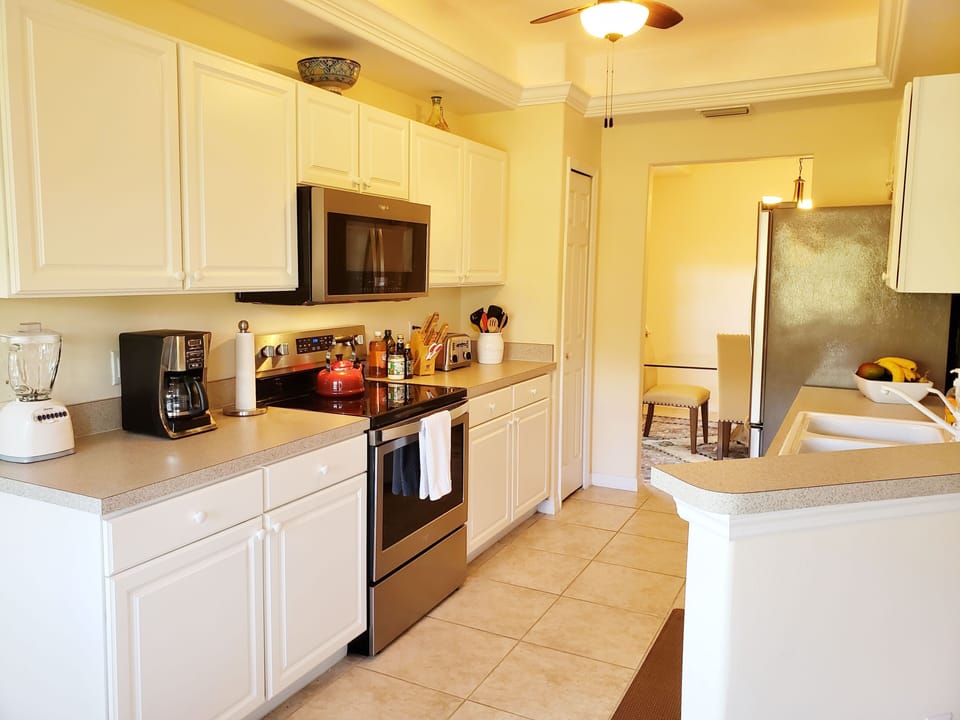 Fully-Stocked, Open Kitchen