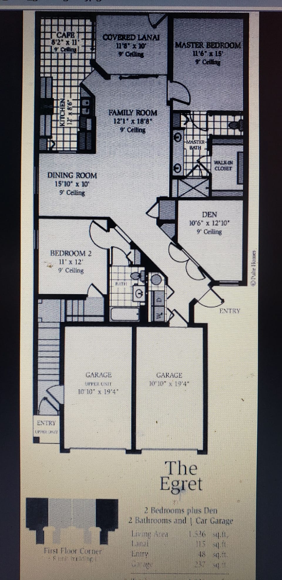 Egret Carriage Home Floor Plan