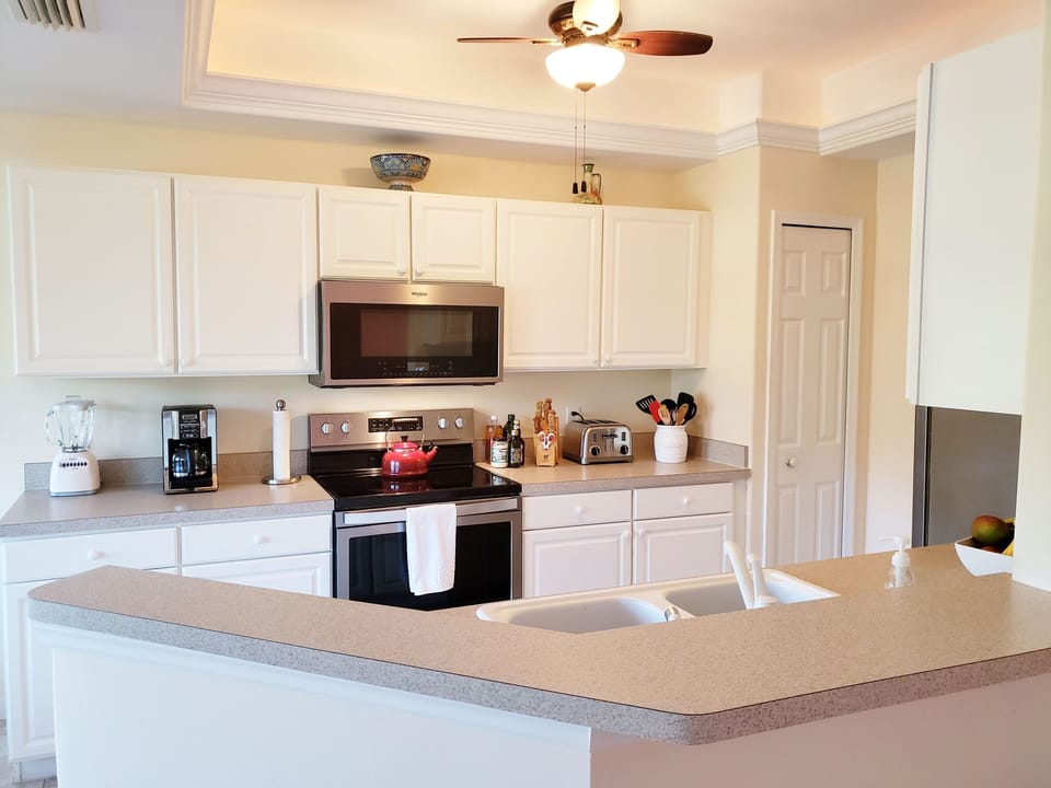 Fully-Stocked, Open Kitchen
