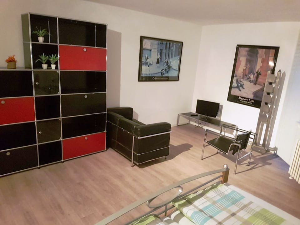 Couch area with tv