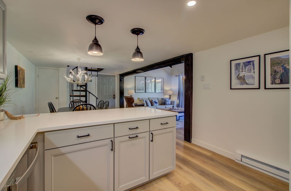 Kitchen View To Living Space