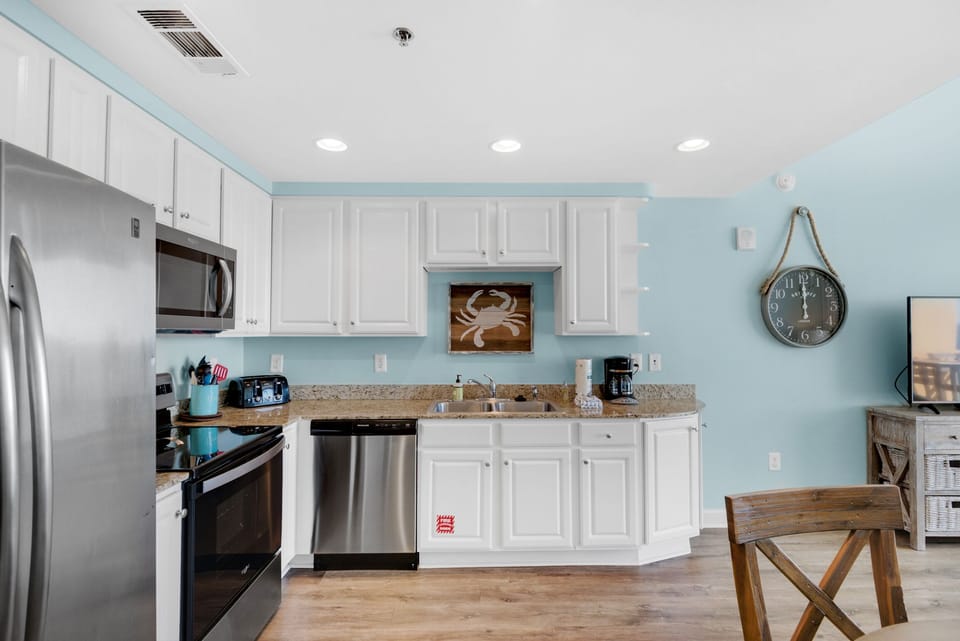 Kitchen has everything your chef needs