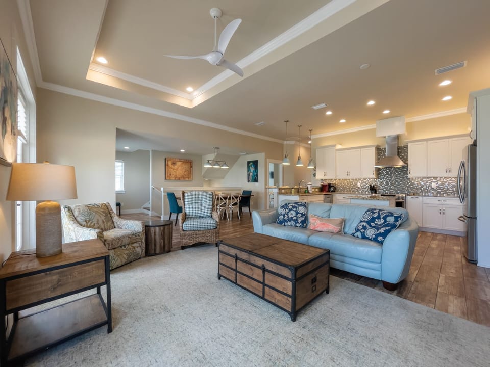 2nd Level Main Living Space Off Open Kitchen!