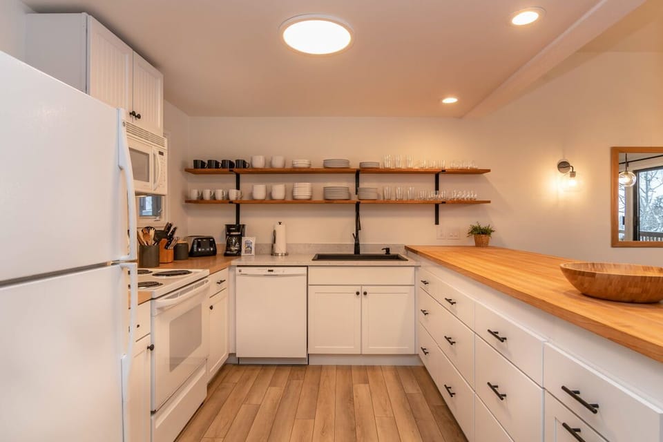 Plenty of counter space in the spacious kitchen
