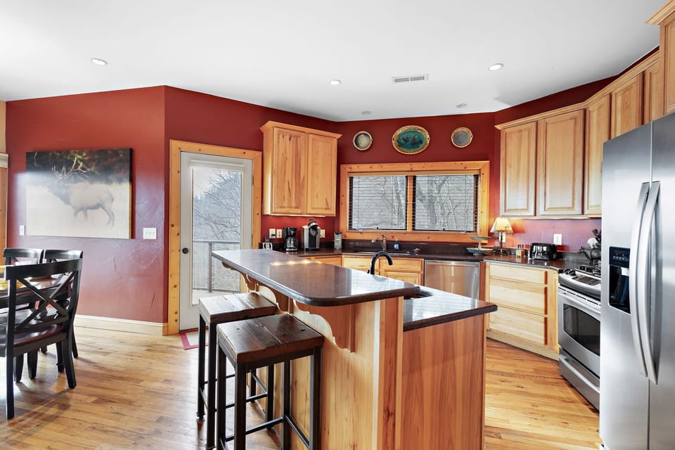 Bar Seating for Two at the Kitchen Island