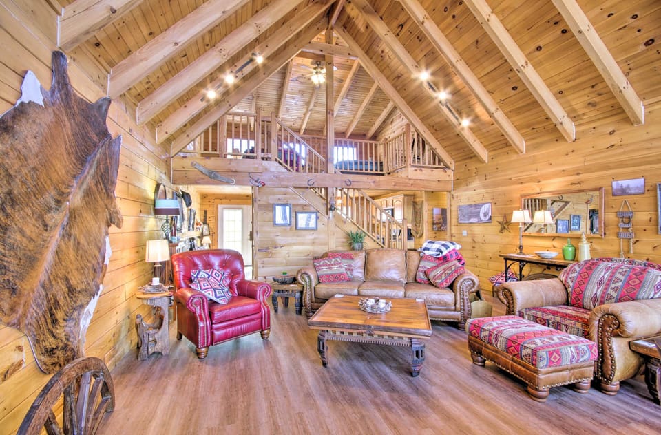 Elizabeth Vacation Rental Cabin | 3BR + Loft | 3BA | 2 Stories | 2,750 Sq Ft