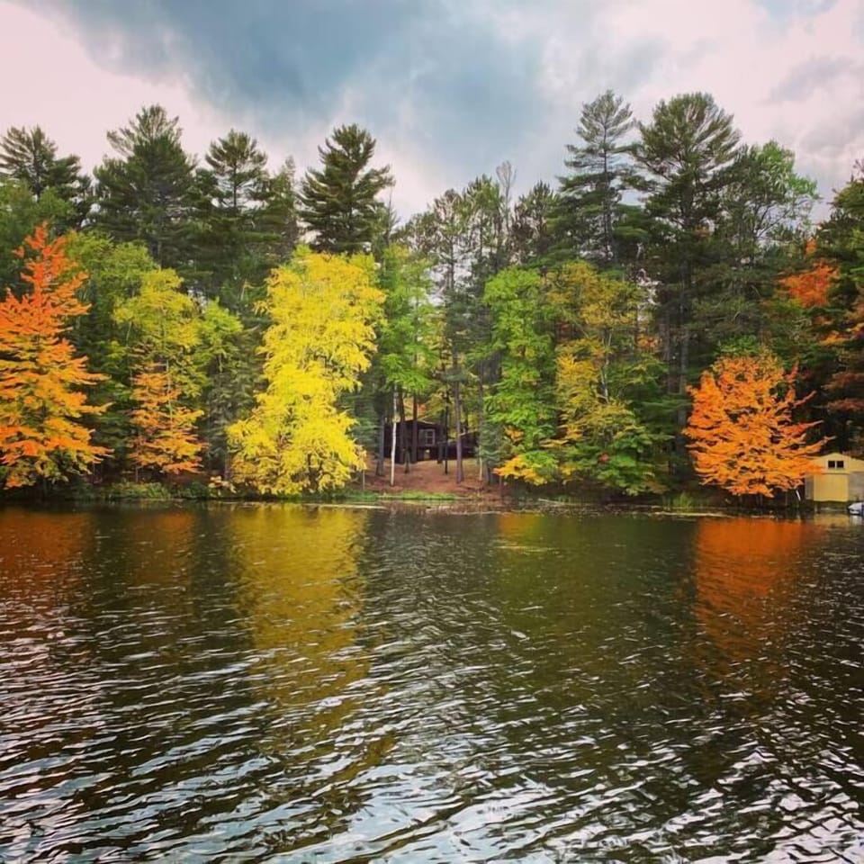 View of sloped entry of Mani Bay Chalet. Sand beach will be available for summer of 2021. 