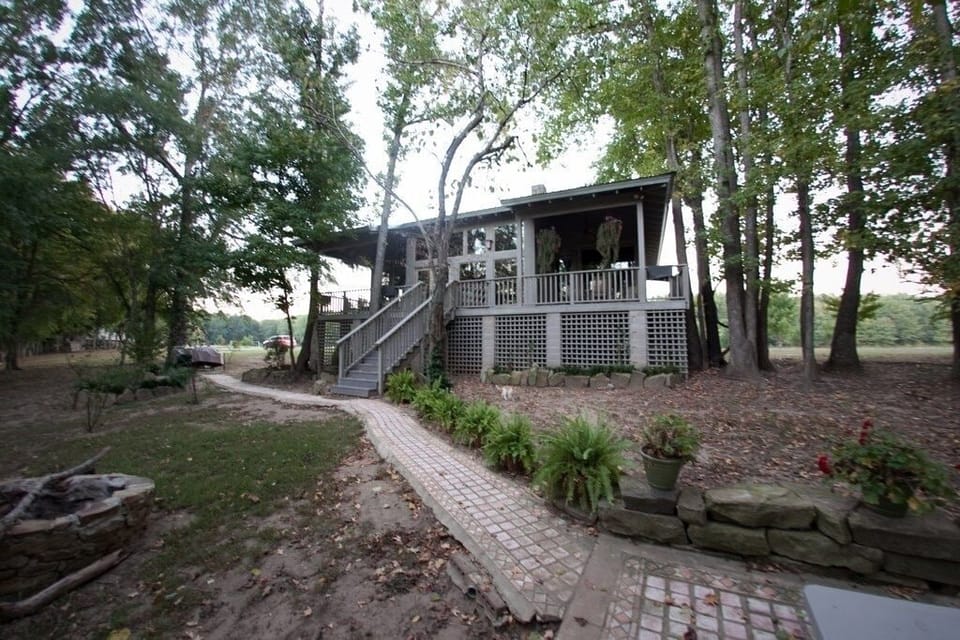 Daytime River view of Cabin
