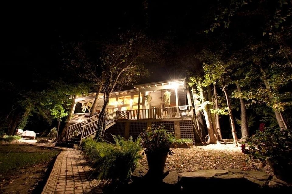 Outside River View of Cabin