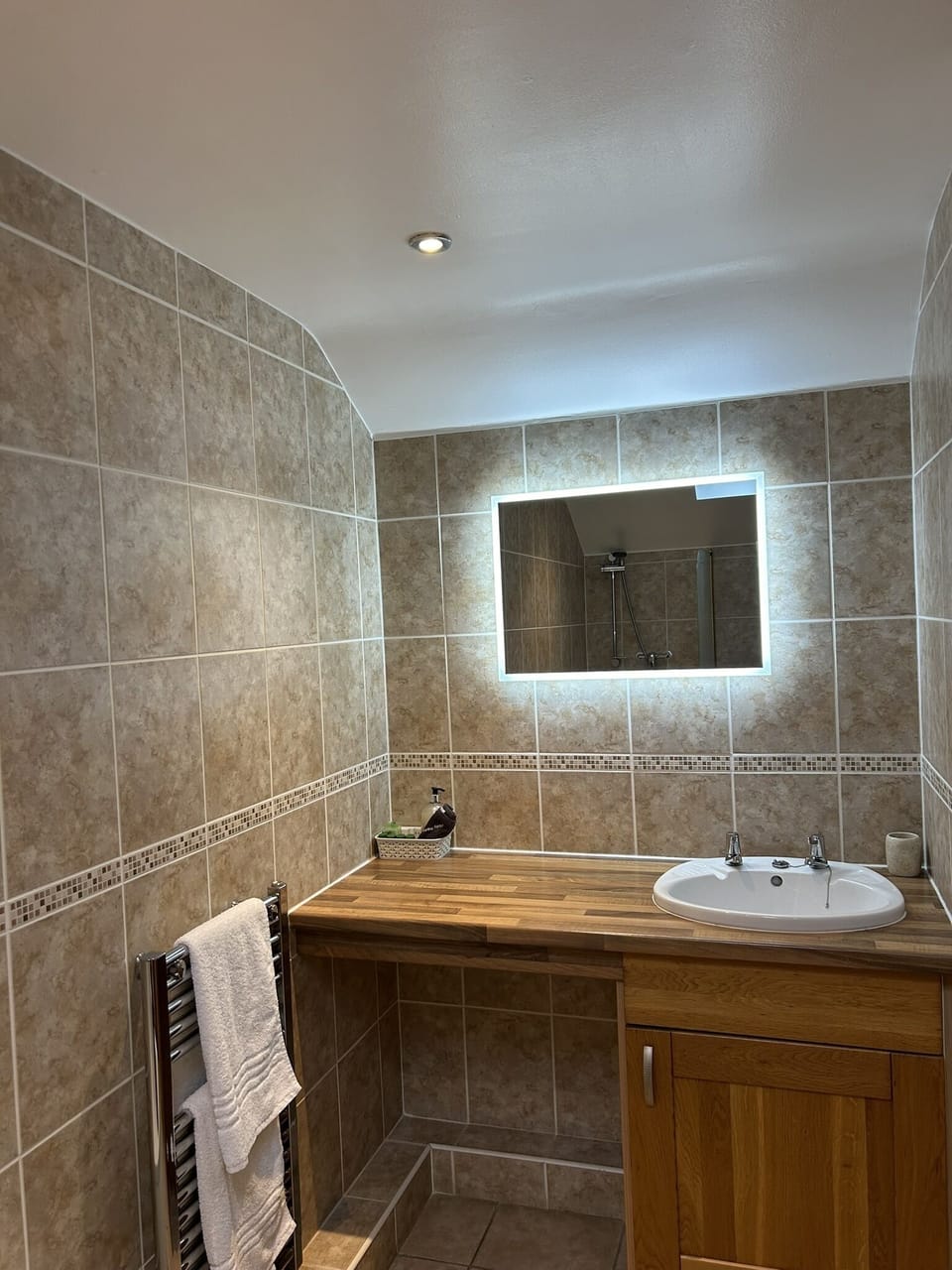 Room 3 - Bathroom and overhead shower