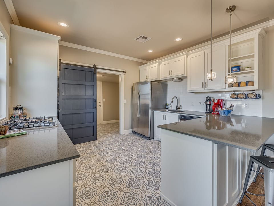 well-stocked kitchen