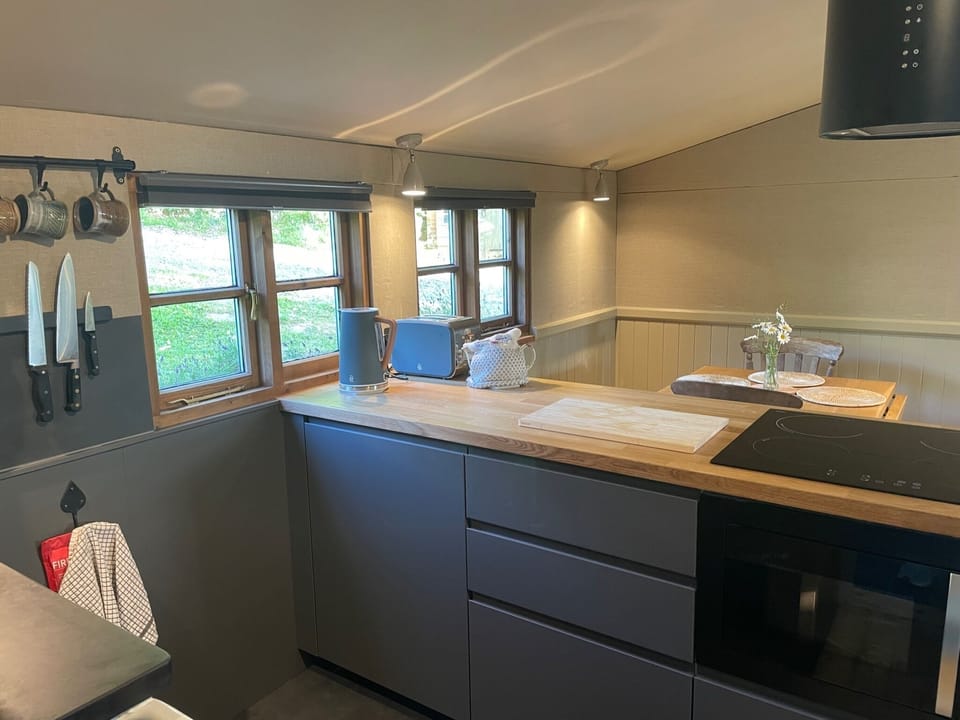 Owl Lodge kitchen and dining area