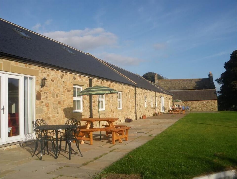 Exterior view of cottages