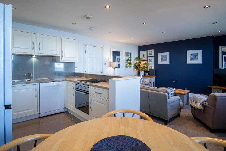 Open Plan Lounge, Dining and Kitchen with Amazing Sea View