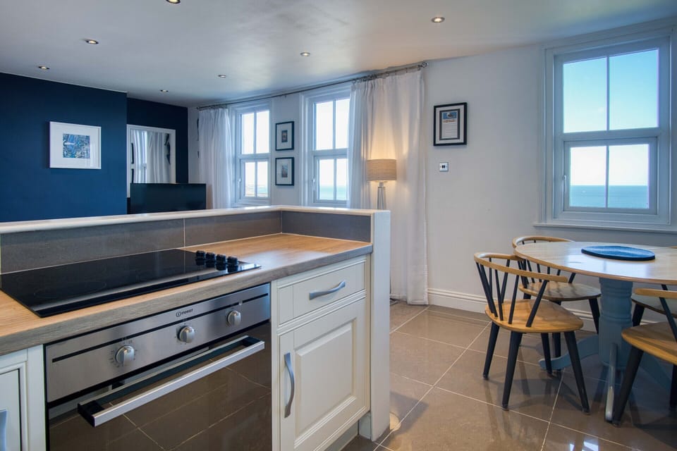 Open Plan Lounge, Dining and Kitchen with Amazing Sea View