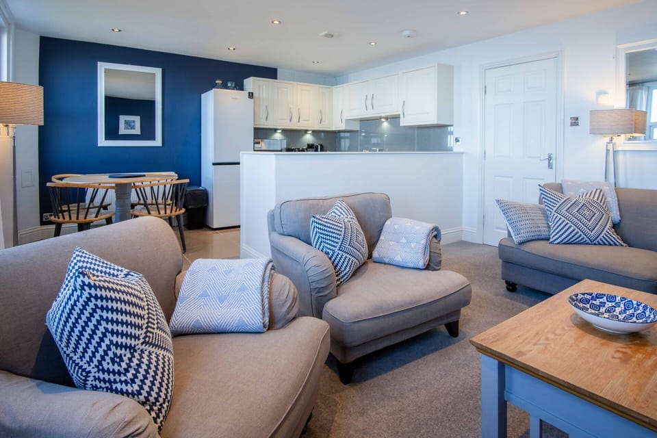 Open Plan Lounge, Dining and Kitchen with Amazing Sea Views