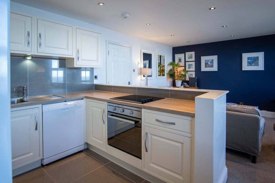 Open Plan Lounge, Dining and Kitchen with Amazing Sea Views