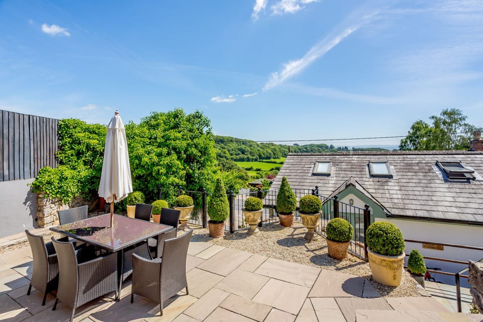 Terrace area for Clock Cottage guests