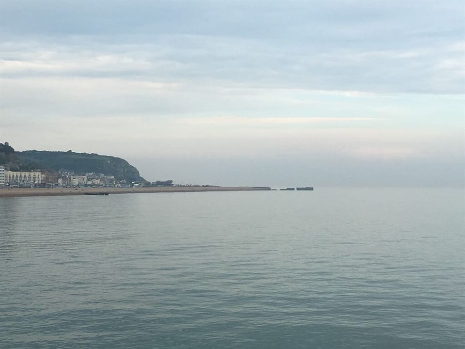 View from the pier back to Pelham Crescent