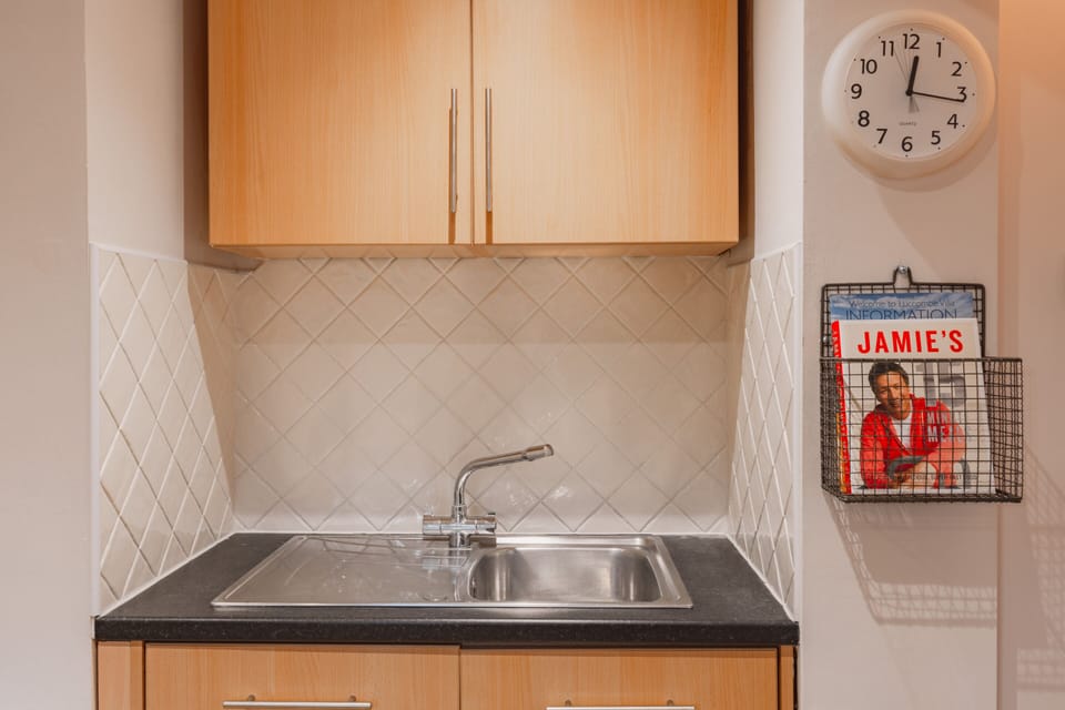 The Den kitchen area 