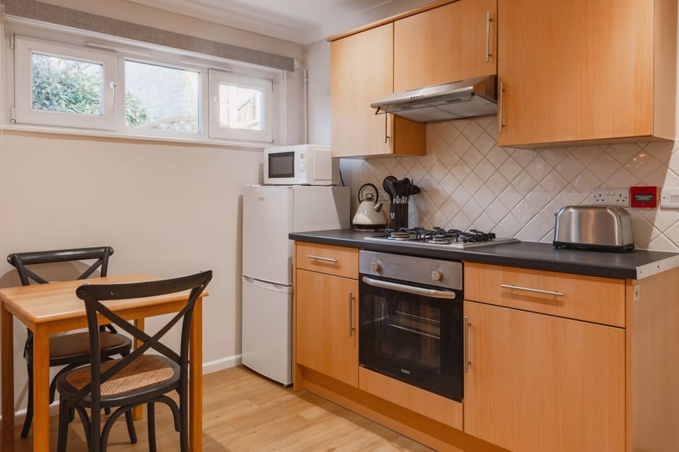 The Den kitchen dining area
