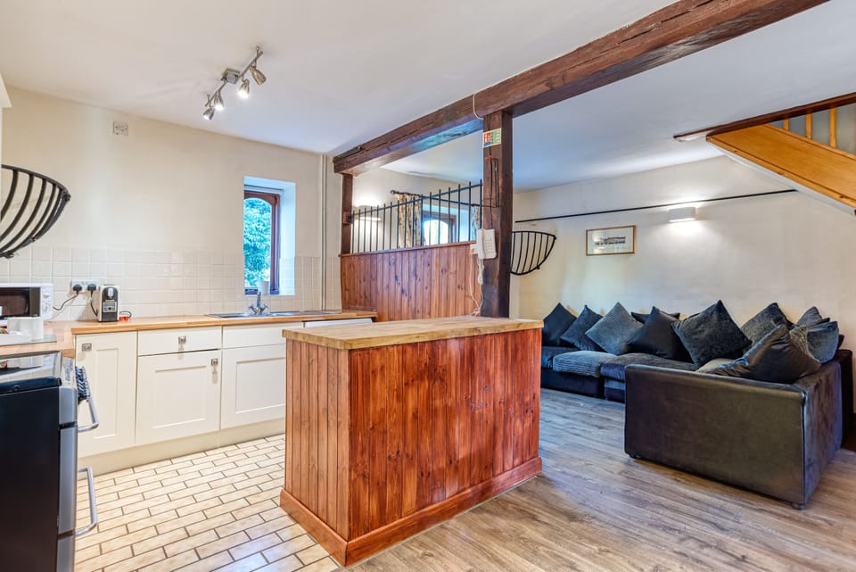 Open plan kitchen and living room