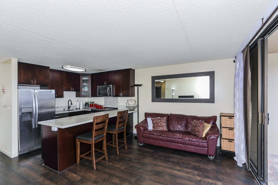 Living and kitchen view