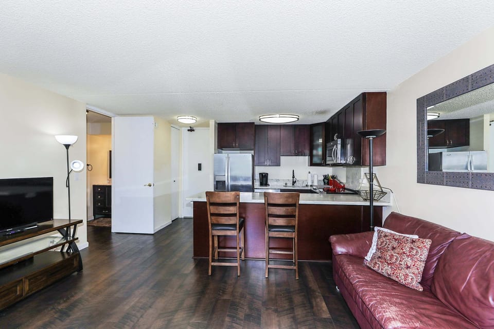 Living and kitchen view