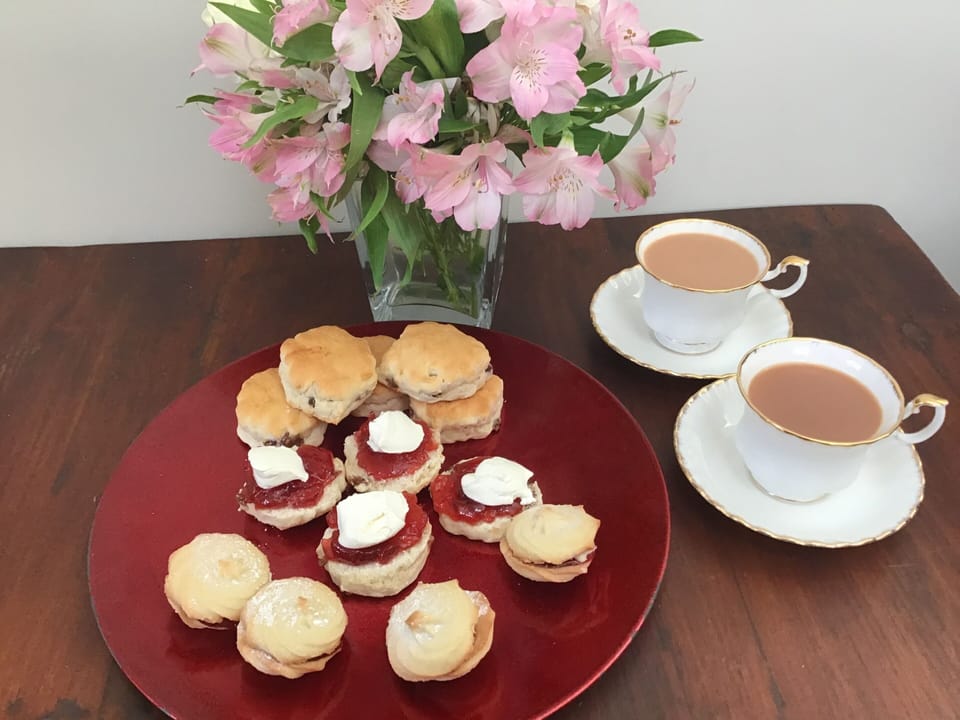 Cream tea on arrival