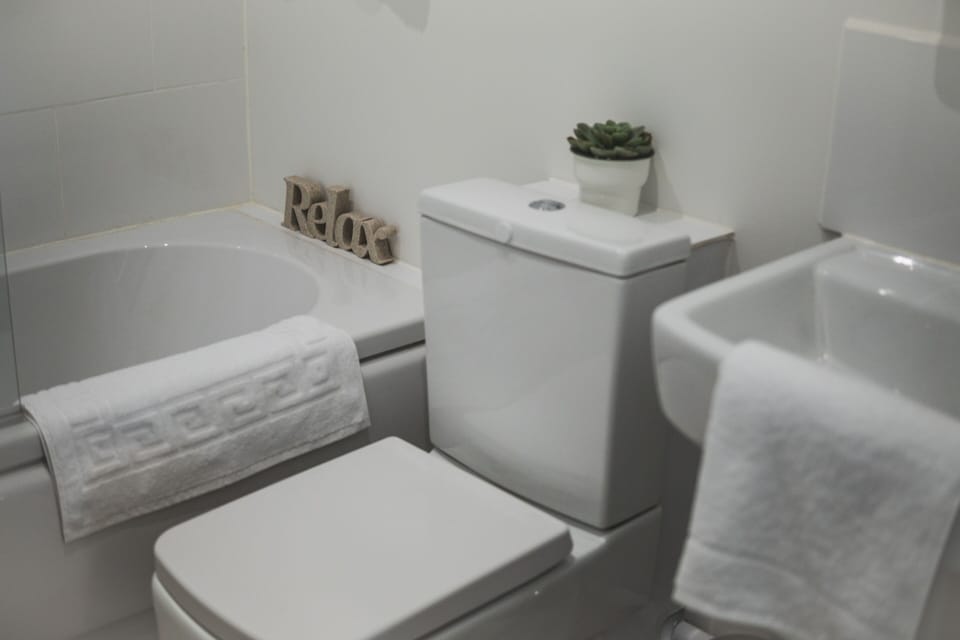 Bathroom with Shower over bath