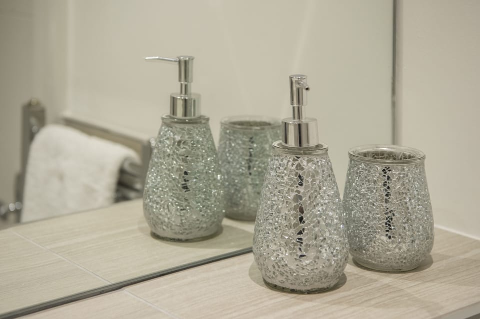 Luxury hand soap and body wash is provided during your stay. 