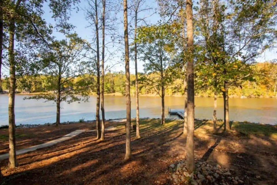 About an acre of land with plenty of shade trees.