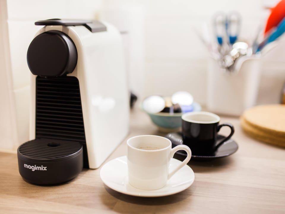 Coffee provided in welcome pack
