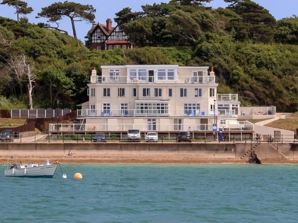 Pilots Point viewed from a boat