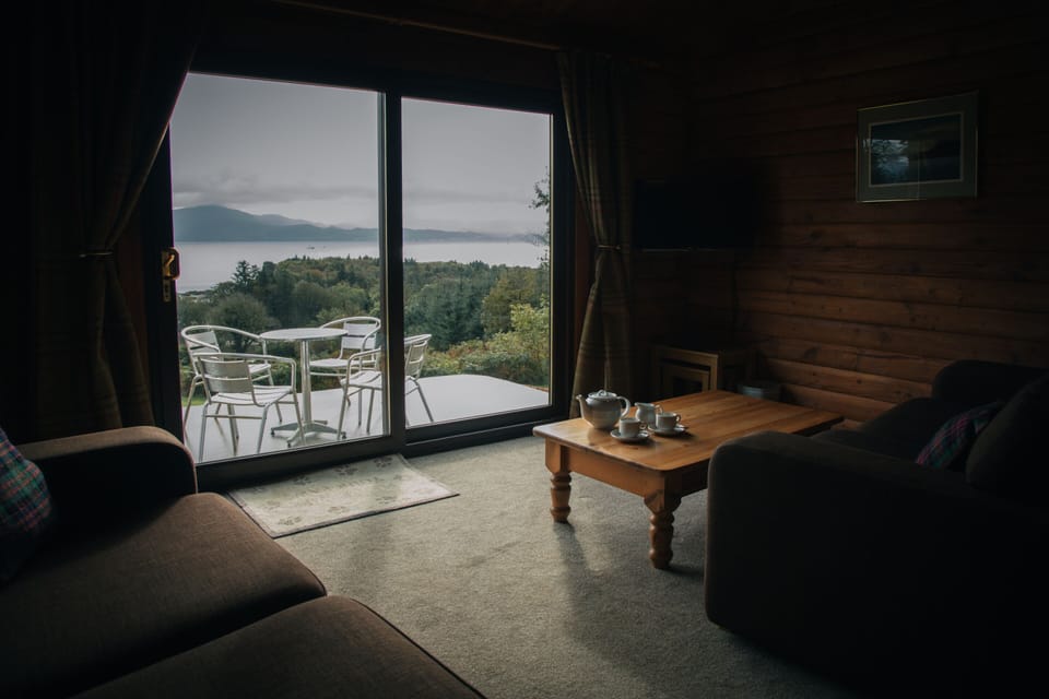 Living room with view